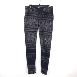 VINTAGE Levi’s  Leggings Sz 30 Black Tribal Skinny Jeans
